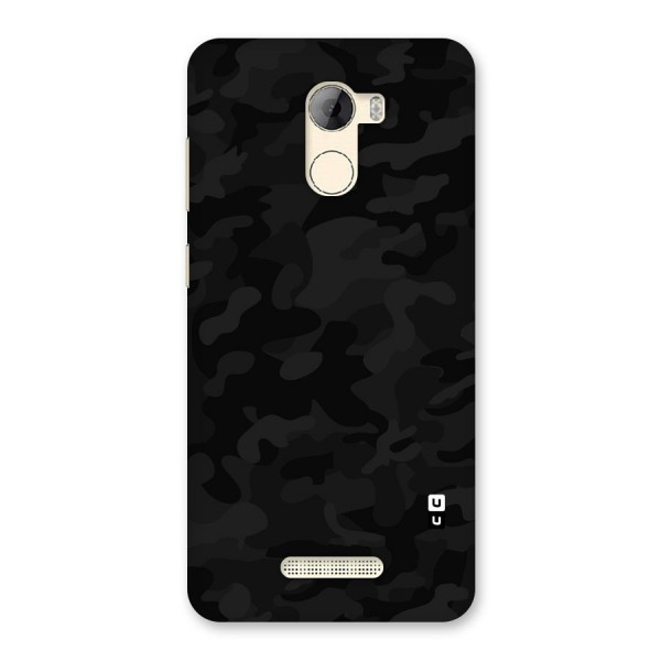 Black Camouflage Back Case for Gionee A1 LIte