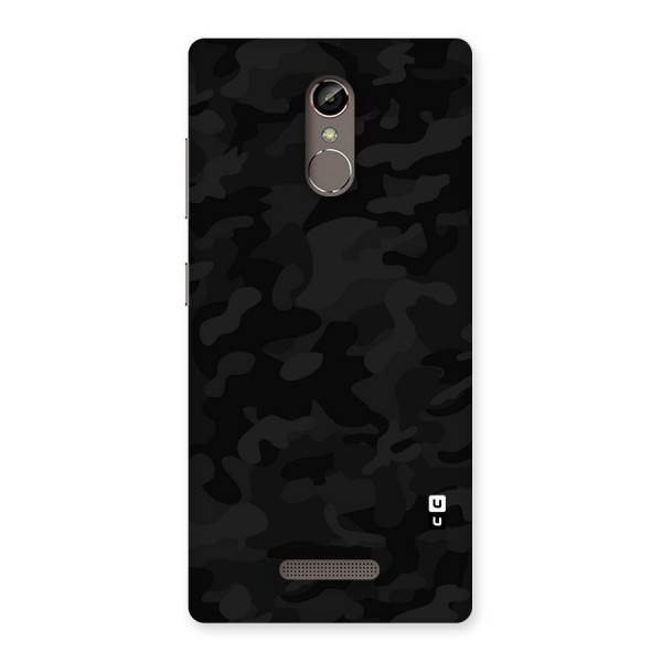 Black Camouflage Back Case for Gionee S6s