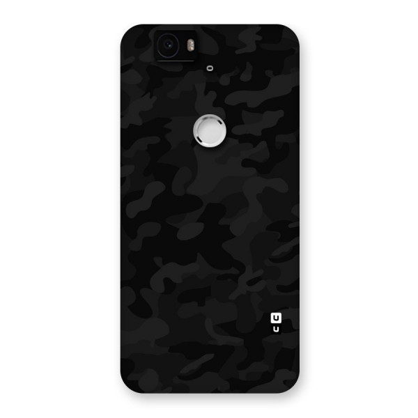Black Camouflage Back Case for Google Nexus-6P