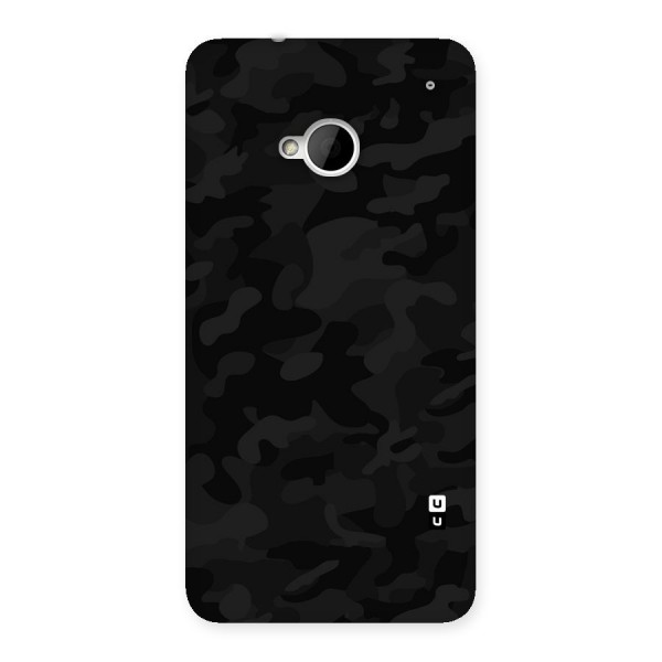 Black Camouflage Back Case for HTC One M7