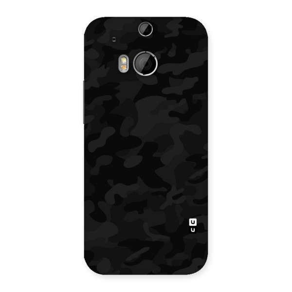 Black Camouflage Back Case for HTC One M8
