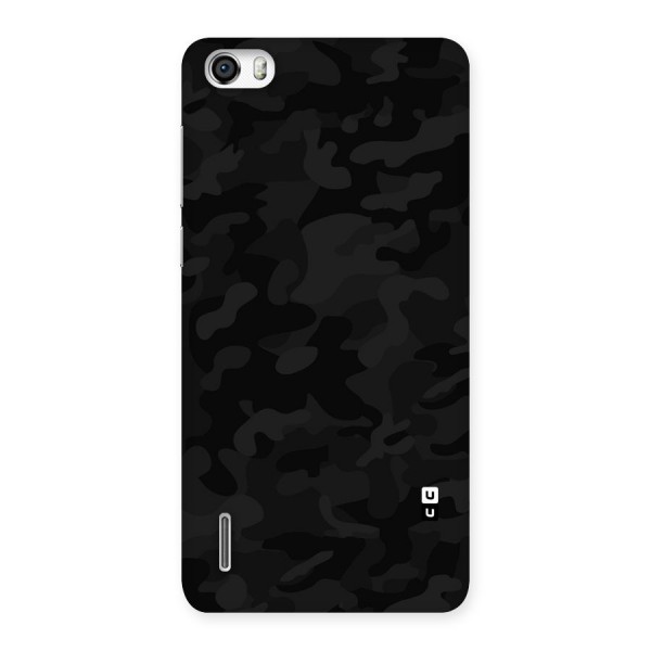 Black Camouflage Back Case for Honor 6
