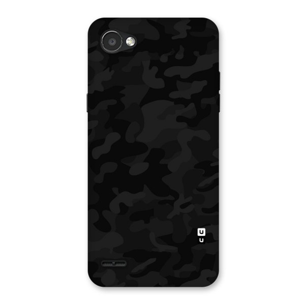 Black Camouflage Back Case for LG Q6