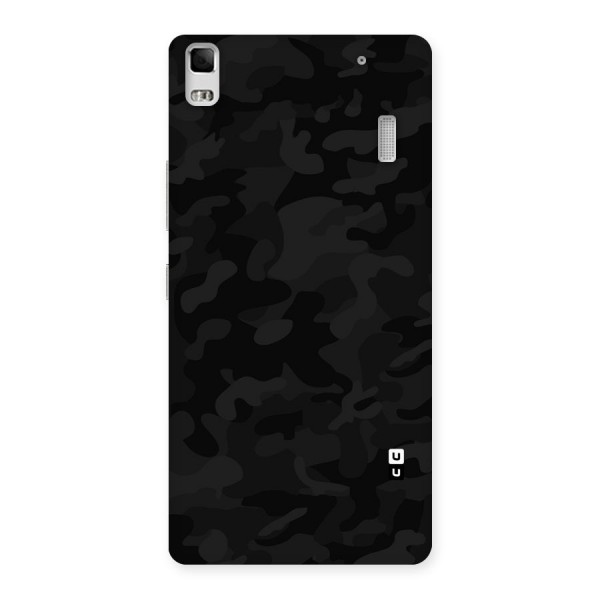 Black Camouflage Back Case for Lenovo K3 Note