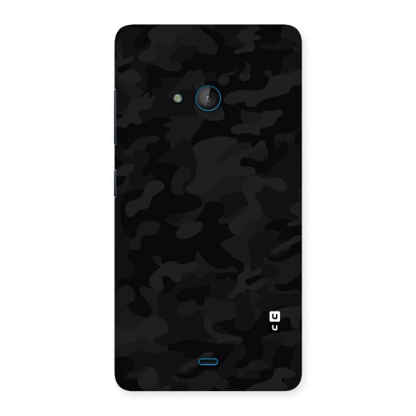 Black Camouflage Back Case for Lumia 540