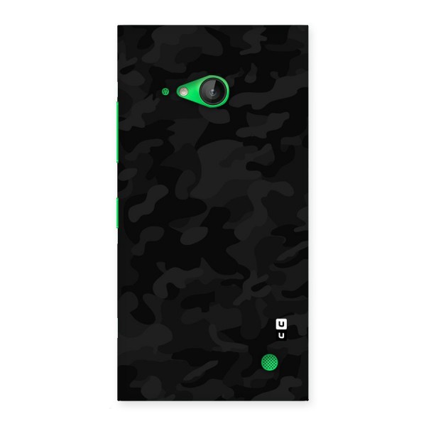 Black Camouflage Back Case for Lumia 730