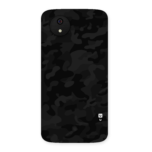 Black Camouflage Back Case for Micromax Canvas A1