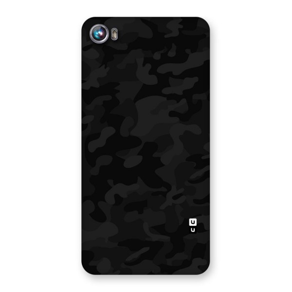 Black Camouflage Back Case for Micromax Canvas Fire 4 A107