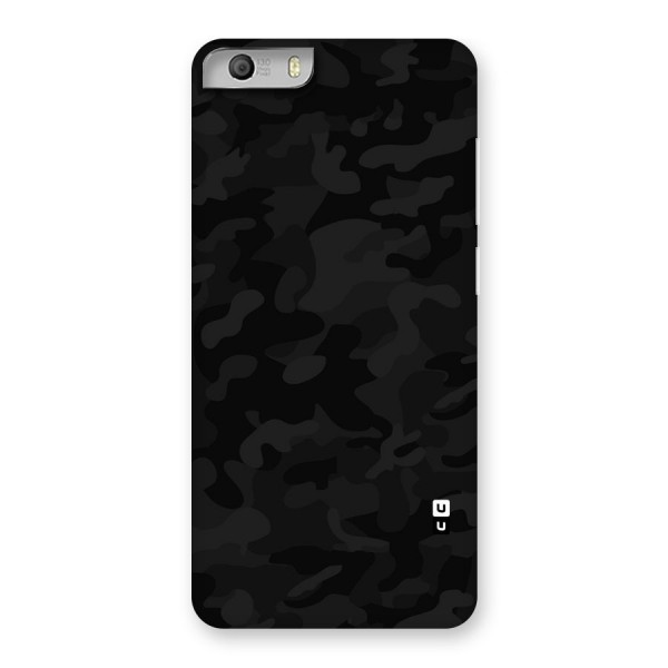 Black Camouflage Back Case for Micromax Canvas Knight 2