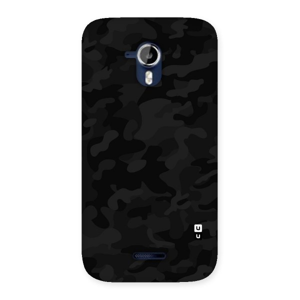 Black Camouflage Back Case for Micromax Canvas Magnus A117