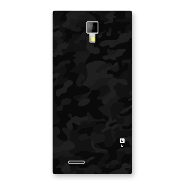 Black Camouflage Back Case for Micromax Canvas Xpress A99