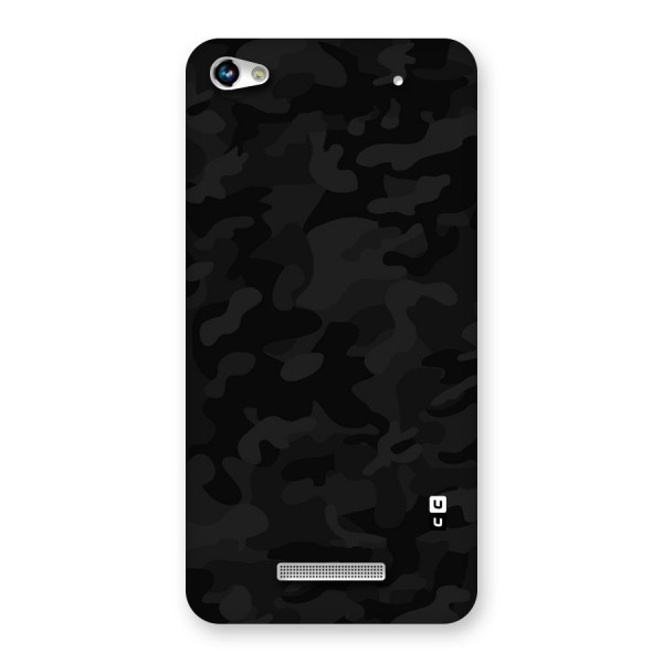 Black Camouflage Back Case for Micromax Hue 2