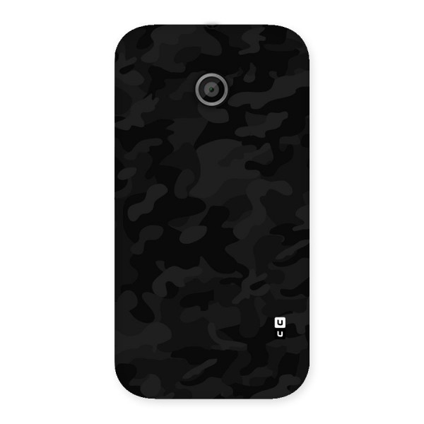 Black Camouflage Back Case for Moto E