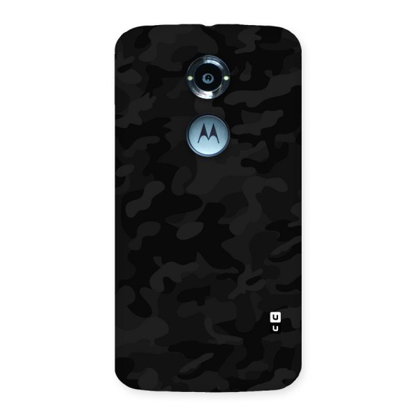 Black Camouflage Back Case for Moto X 2nd Gen