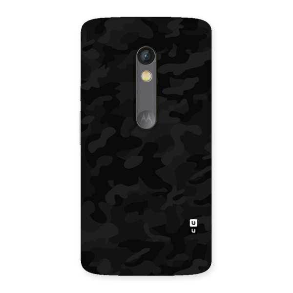 Black Camouflage Back Case for Moto X Play