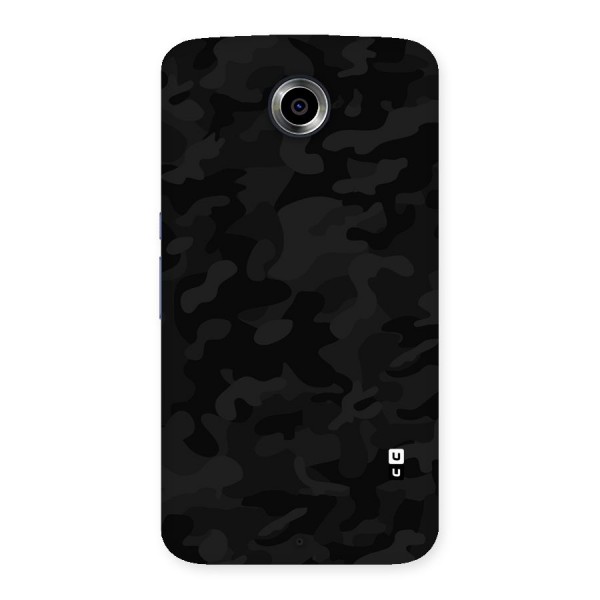 Black Camouflage Back Case for Nexsus 6