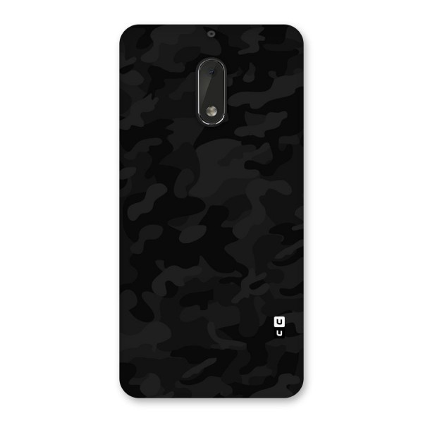 Black Camouflage Back Case for Nokia 6