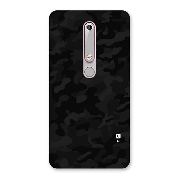 Black Camouflage Back Case for Nokia 6.1