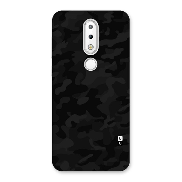 Black Camouflage Back Case for Nokia 6.1 Plus
