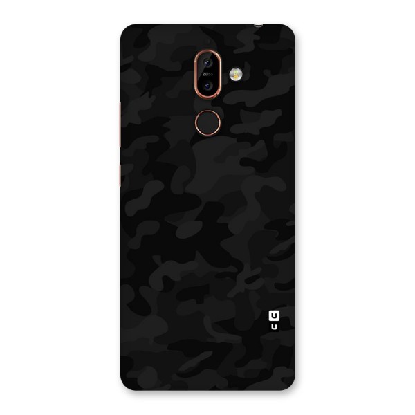 Black Camouflage Back Case for Nokia 7 Plus