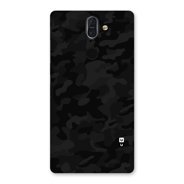 Black Camouflage Back Case for Nokia 8 Sirocco