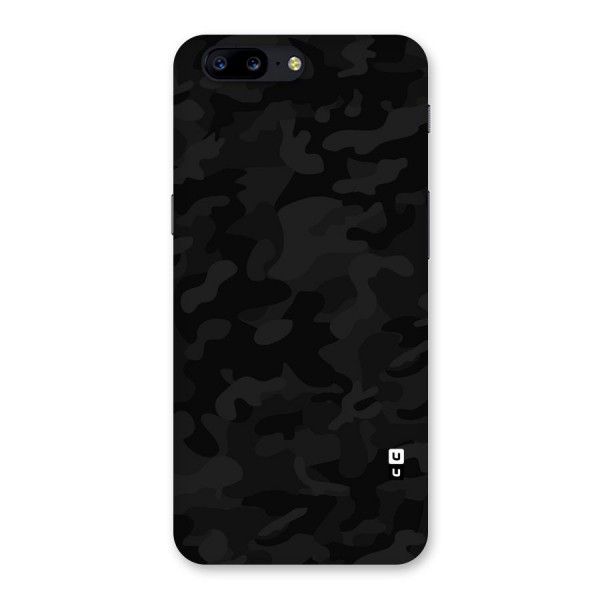 Black Camouflage Back Case for OnePlus 5