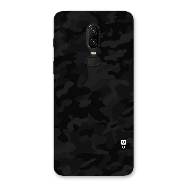 Black Camouflage Back Case for OnePlus 6
