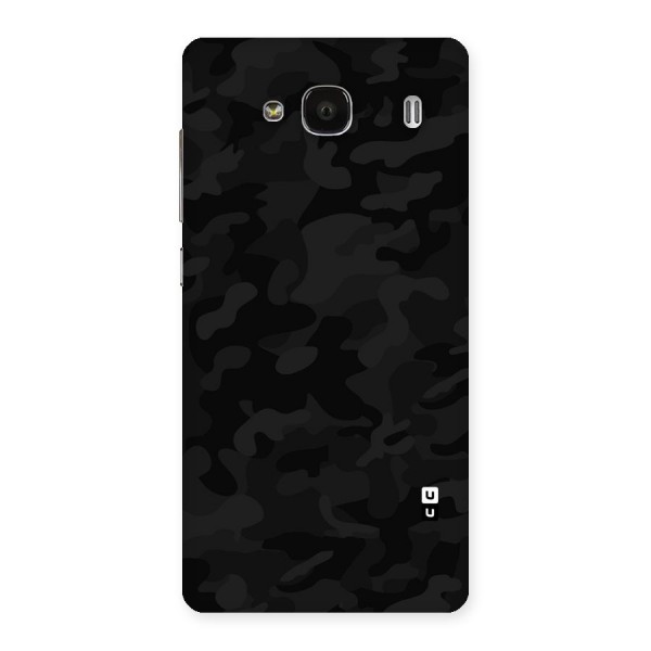 Black Camouflage Back Case for Redmi 2