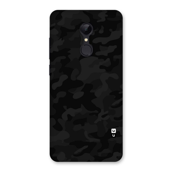 Black Camouflage Back Case for Redmi 5