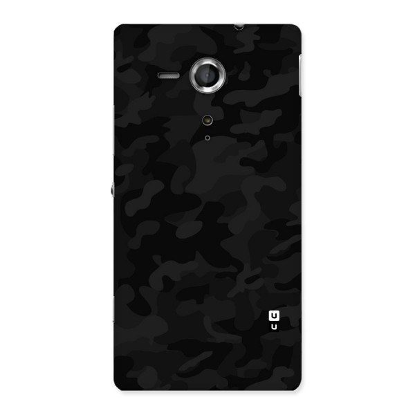 Black Camouflage Back Case for Sony Xperia SP