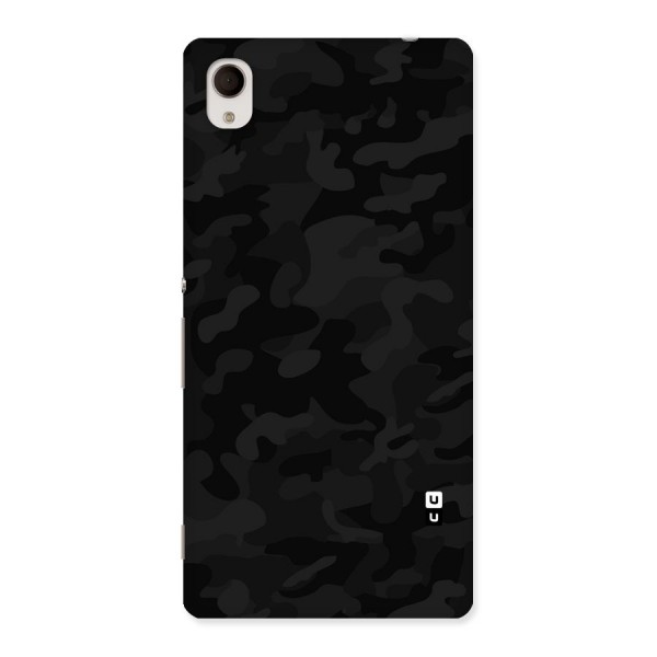 Black Camouflage Back Case for Xperia M4 Aqua