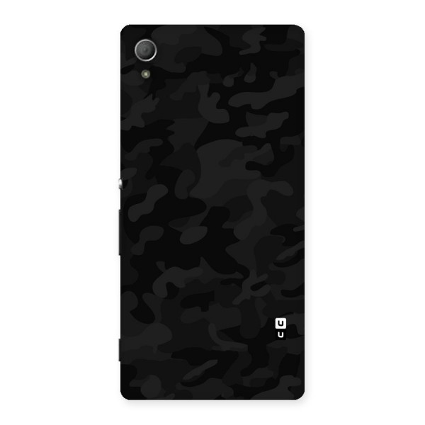 Black Camouflage Back Case for Xperia Z3 Plus