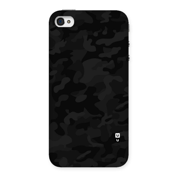 Black Camouflage Back Case for iPhone 4 4s