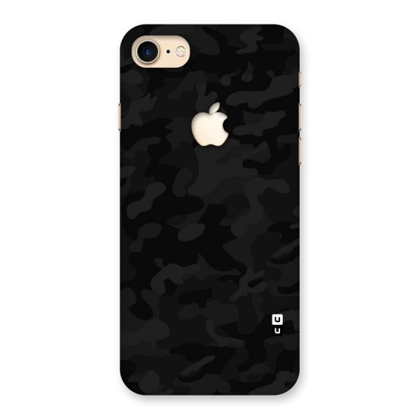 Black Camouflage Back Case for iPhone 7 Apple Cut