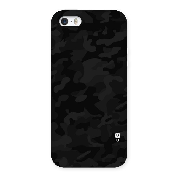 Black Camouflage Back Case for iPhone SE