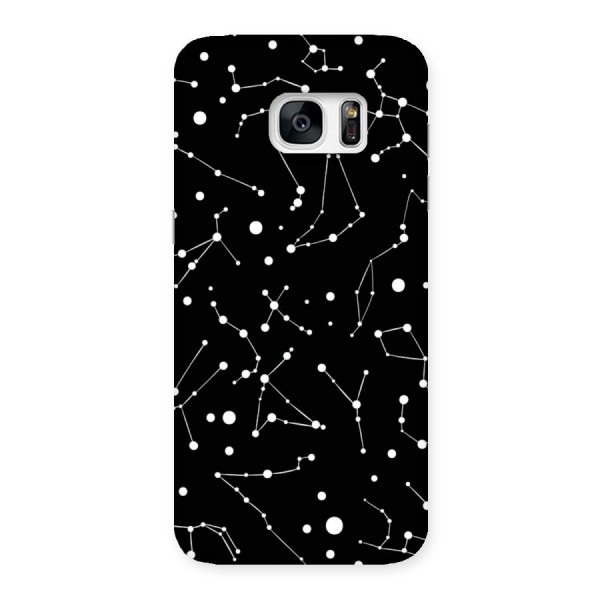 Black Constellation Pattern Back Case for Galaxy S7 Edge