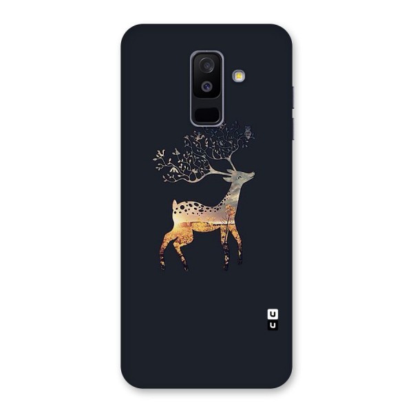 Black Deer Back Case for Galaxy A6 Plus