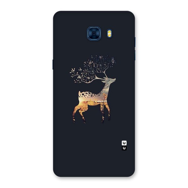 Black Deer Back Case for Galaxy C7 Pro