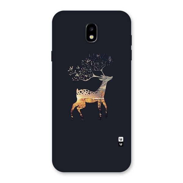 Black Deer Back Case for Galaxy J7 Pro