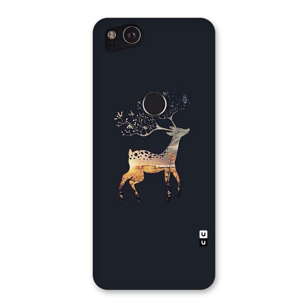 Black Deer Back Case for Google Pixel 2