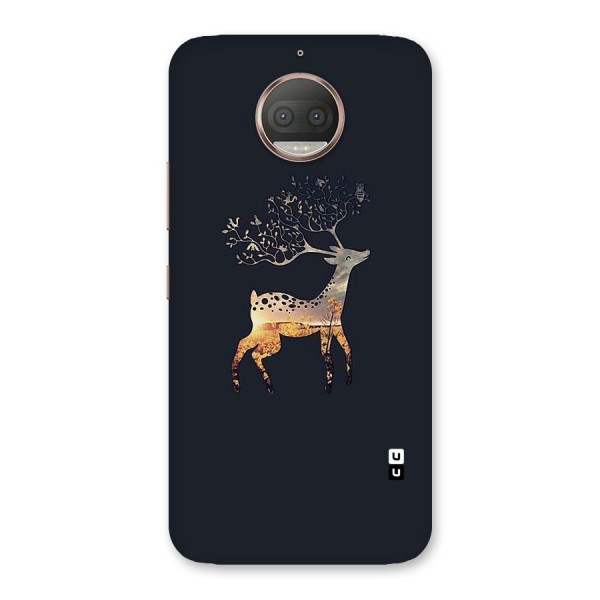 Black Deer Back Case for Moto G5s Plus
