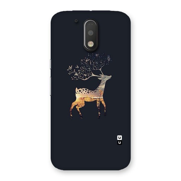 Black Deer Back Case for Motorola Moto G4