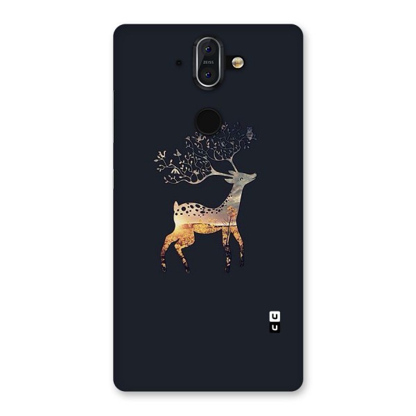 Black Deer Back Case for Nokia 8 Sirocco
