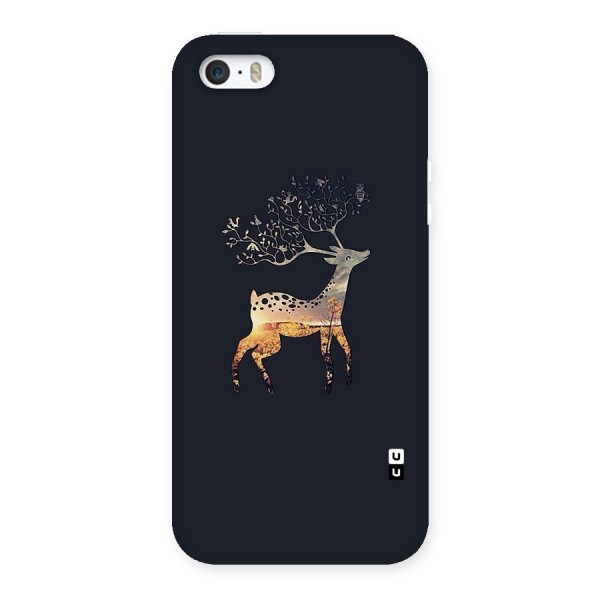 Black Deer Back Case for iPhone SE