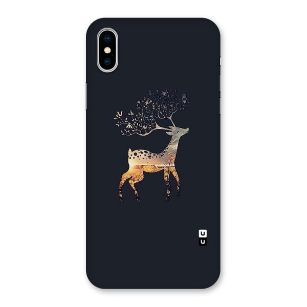 Black Deer Back Case for iPhone X