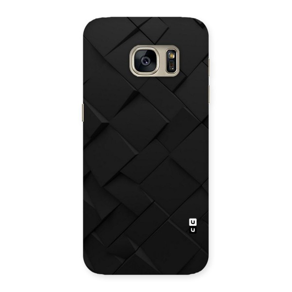 Black Elegant Design Back Case for Galaxy S7