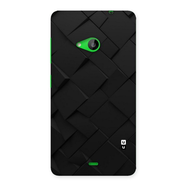 Black Elegant Design Back Case for Lumia 535