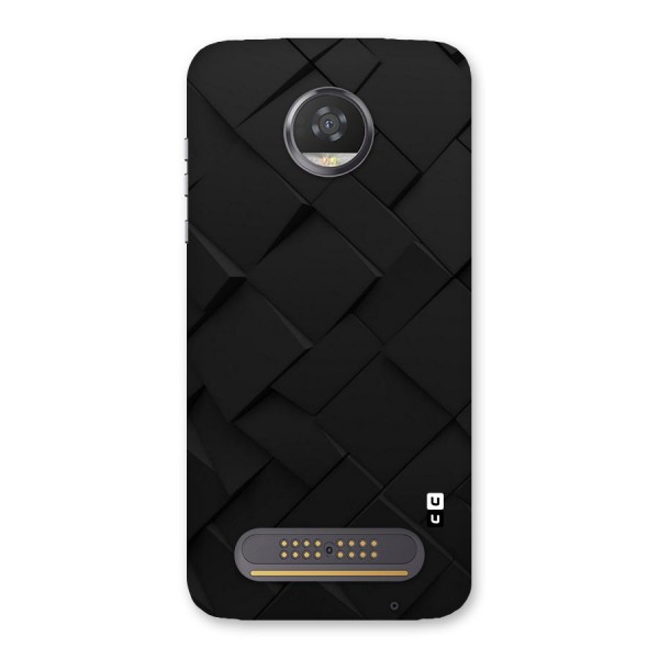 Black Elegant Design Back Case for Moto Z2 Play