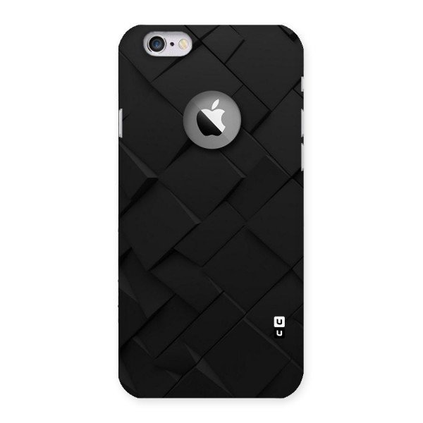 Black Elegant Design Back Case for iPhone 6 Logo Cut