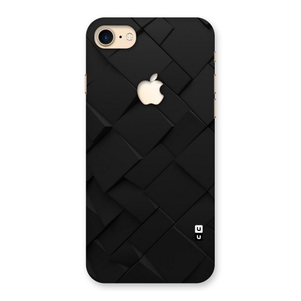 Black Elegant Design Back Case for iPhone 7 Apple Cut